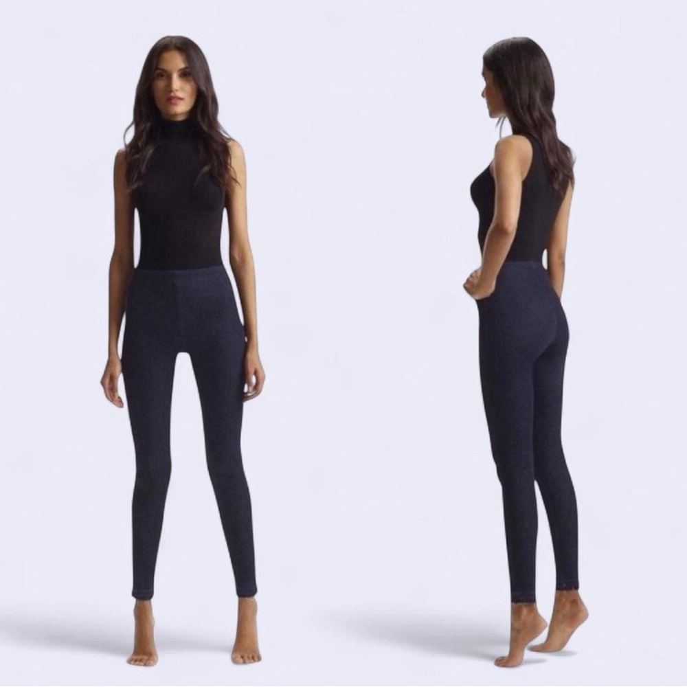 Commando dark blue Jean high-waisted leggings
